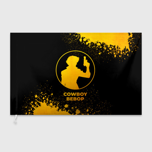 Флаг 3D Cowboy Bebop - gold gradient - фото 3