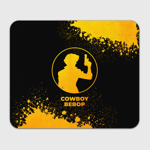 Прямоугольный коврик для мышки Cowboy Bebop - gold gradient