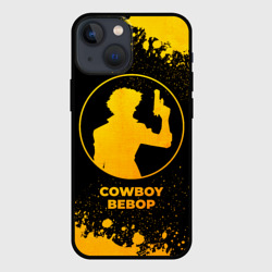 Чехол для iPhone 13 mini Cowboy Bebop - gold gradient