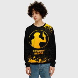 Мужской свитшот 3D Cowboy Bebop - gold gradient - фото 2