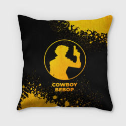 Подушка 3D Cowboy Bebop - gold gradient