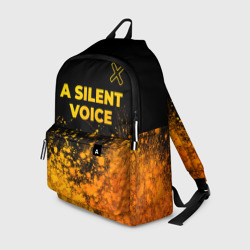 Рюкзак 3D A Silent Voice - gold gradient: символ сверху