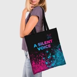 Шоппер 3D A Silent Voice - neon gradient: символ сверху - фото 2