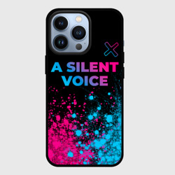 Чехол для iPhone 13 Pro A Silent Voice - neon gradient: символ сверху