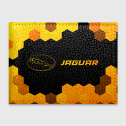 Обложка для студенческого билета Jaguar - gold gradient: надпись и символ