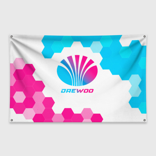 Флаг-баннер Daewoo neon gradient style