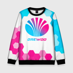 Детский свитшот 3D Daewoo neon gradient style