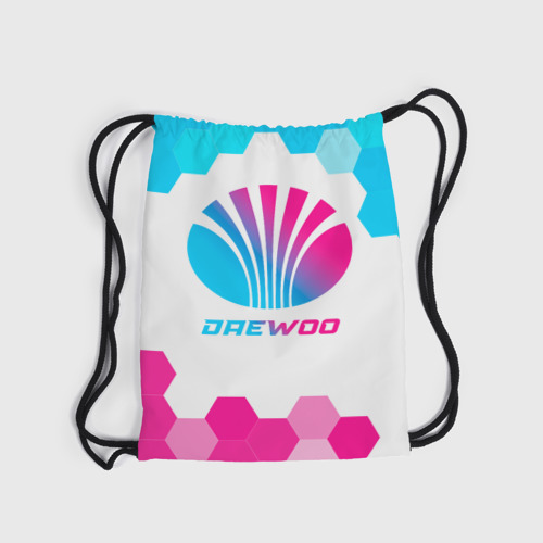 Рюкзак-мешок 3D Daewoo neon gradient style - фото 6