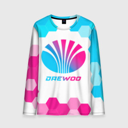 Мужской лонгслив 3D Daewoo neon gradient style