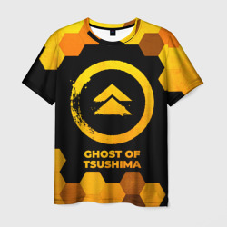 Ghost of Tsushima - gold gradient – Футболка с принтом купить со скидкой в -26%