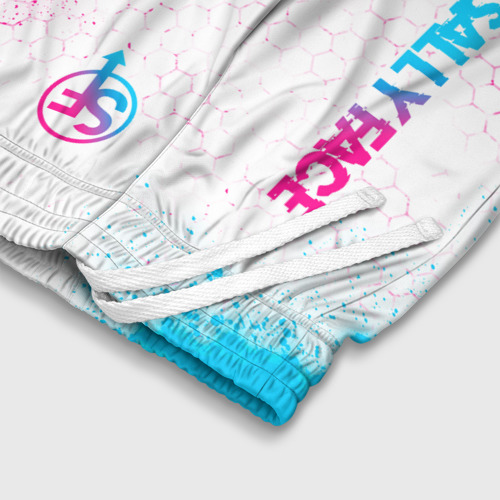 Детские спортивные шорты 3D Sally Face neon gradient style: надпись, символ, цвет 3D печать - фото 6