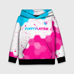 Poppy Playtime neon gradient style: символ сверху – Детская толстовка 3D с принтом купить со скидкой в -20%