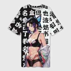 Платье-футболка 3D Шинобу Кочо - Клинок рассекающий демонов