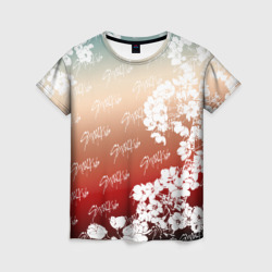 Stray Kids flowers – Женская футболка 3D с принтом купить со скидкой в -26%