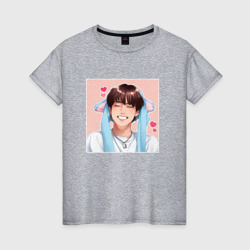Han - Stray Kids – Женская футболка хлопок с принтом купить со скидкой в -20%