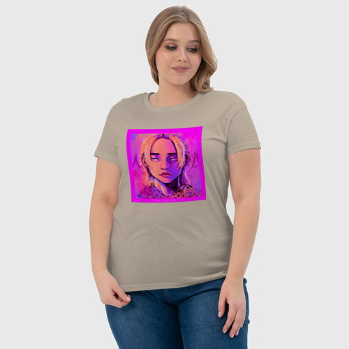 Женская футболка хлопок Феликс - Stray Kids, цвет миндальный - фото 6