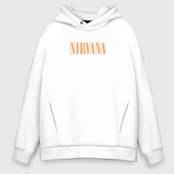 Мужское светящееся худи Nirvana логотип