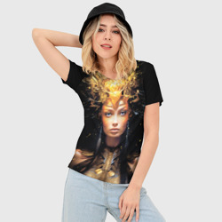 Женская футболка 3D Slim Богиня троецарствия - фото 2