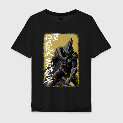 Мужская футболка хлопок Oversize с принтом Dark Souls 3 Хранители Бездны, вид спереди #2