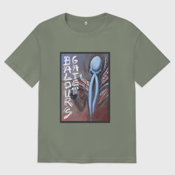 Женская футболка хлопок Oversize Baldur's Gate 3 Иллитид