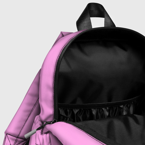 Детский рюкзак 3D с принтом Лавандовый розовый однотонный, фото #4