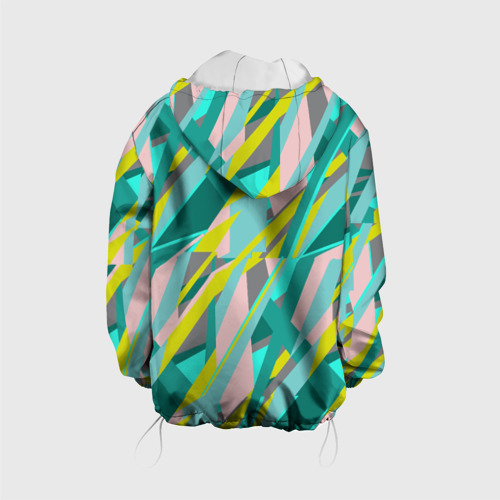 Детская куртка 3D Геометрически узор, цвет белый - фото 2