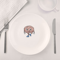 Набор: тарелка + кружка Весёлый мозг - фото 2