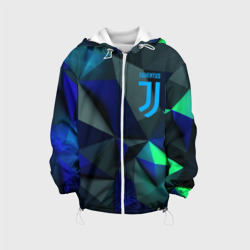 Детская куртка 3D Juventus  blue   abstract logo