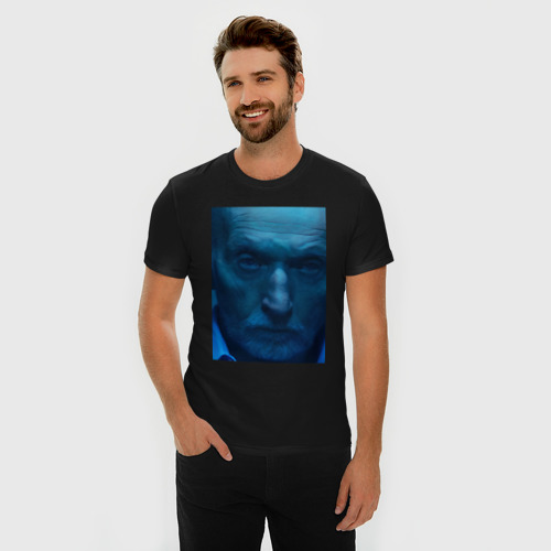 Мужская футболка хлопок Slim Пила Джон Крамер 2023, цвет черный - фото 3