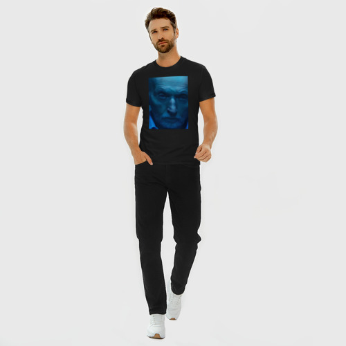 Мужская футболка хлопок Slim Пила Джон Крамер 2023, цвет черный - фото 5