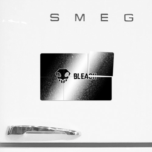 Магнитный плакат 3Х2 Bleach glitch на светлом фоне: надпись и символ - фото 2