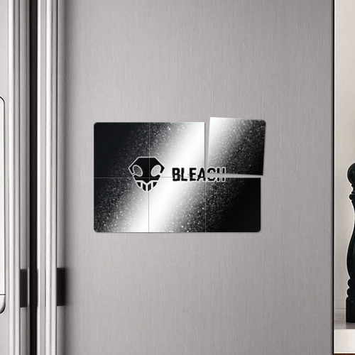Магнитный плакат 3Х2 Bleach glitch на светлом фоне: надпись и символ - фото 4