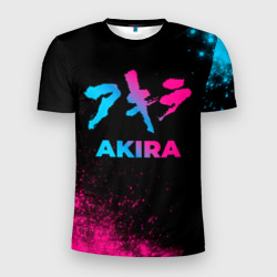 Мужская футболка 3D Slim Akira - neon gradient