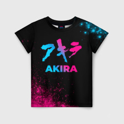 Детская футболка 3D Akira - neon gradient