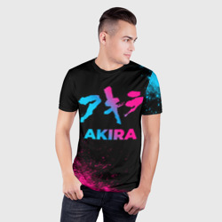 Мужская футболка 3D Slim Akira - neon gradient - фото 2