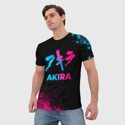 Мужская футболка 3D Akira - neon gradient - фото 2