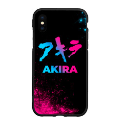 Чехол для iPhone XS Max матовый Akira - neon gradient