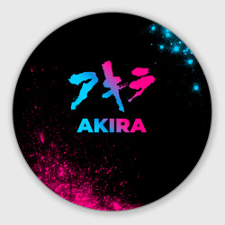 Круглый коврик для мышки Akira - neon gradient