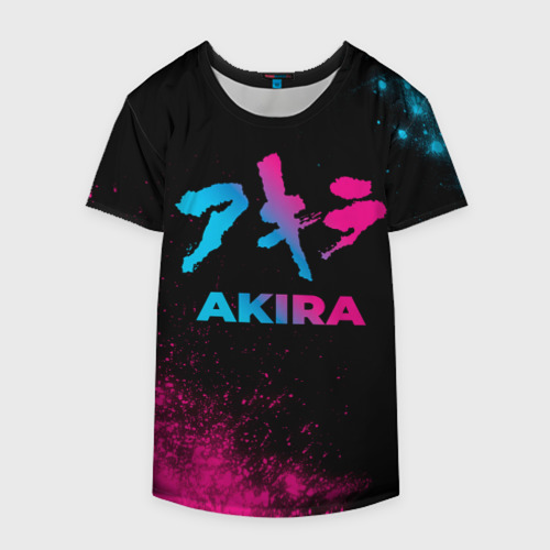 Накидка на куртку 3D Akira - neon gradient, цвет 3D печать - фото 4