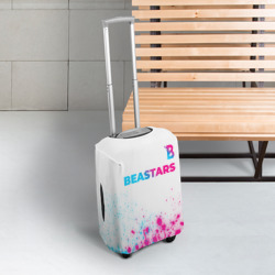 Чехол для чемодана 3D Beastars neon gradient style: символ сверху - фото 2
