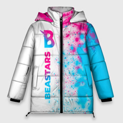 Женская зимняя куртка Oversize Beastars neon gradient style: по-вертикали