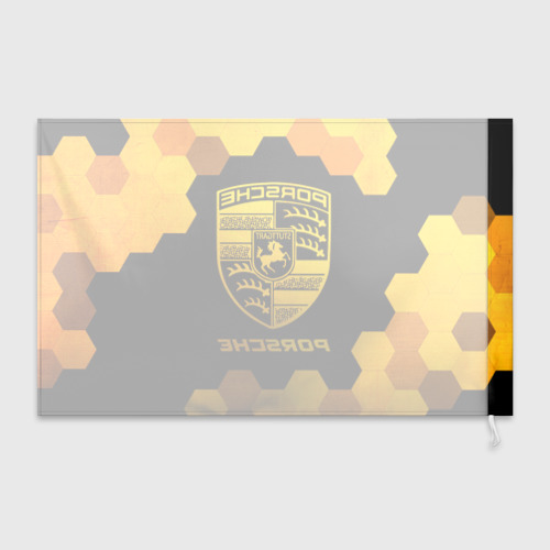 Флаг 3D Porsche - gold gradient - фото 2