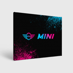 Холст прямоугольный Mini - neon gradient: надпись и символ