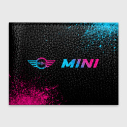 Обложка для студенческого билета Mini - neon gradient: надпись и символ