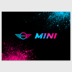 Поздравительная открытка Mini - neon gradient: надпись и символ