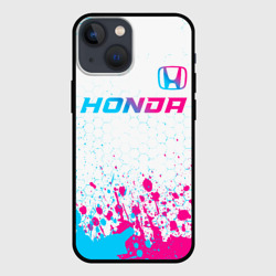 Чехол для iPhone 13 mini Honda neon gradient style: символ сверху