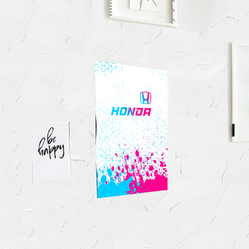 Постер Honda neon gradient style: символ сверху - фото 3