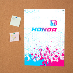 Постер Honda neon gradient style: символ сверху - фото 2