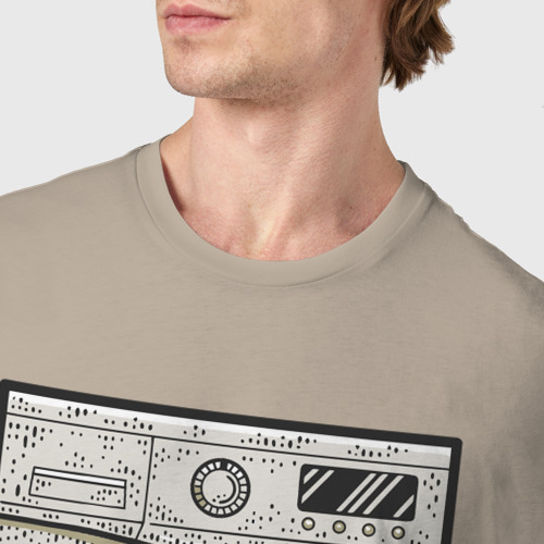 Мужская футболка хлопок с принтом Стиральная машина, фото #4