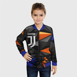 Детский бомбер 3D Juventus orange  black style - фото 2